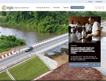 Tablet Screenshot of egis-cameroun.com